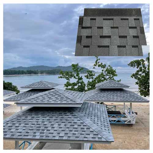 Manufacturer Roofing Tile Shingles Roofing Asian Popular Fire-resistance Red Asphalt Shingles Roofing Tiles