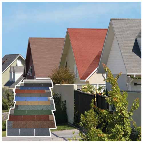 cheap architectural harbor multi colour laminated asphalt material roofing shingles roof tiles