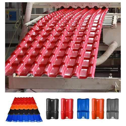 Factory Price 2.5mm Ozone Resistant PVC Resin Roof Tiles