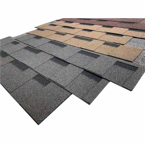 Fiberglass Modified Bitumen Laminated Light Colorful Firberglass Asphalt Shingles Made in China for Villa